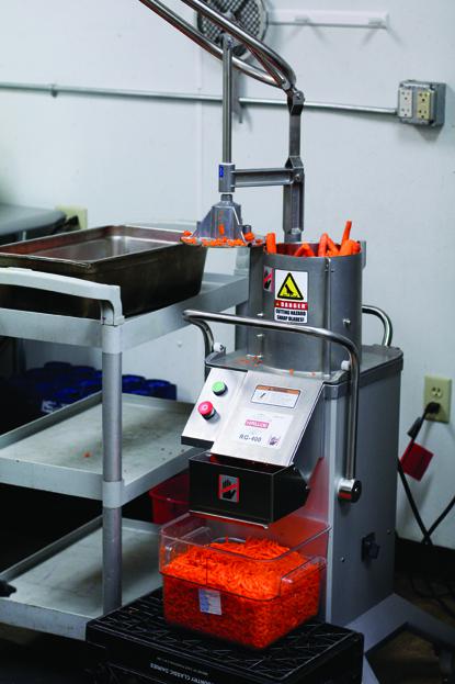 Carrot chopper machine