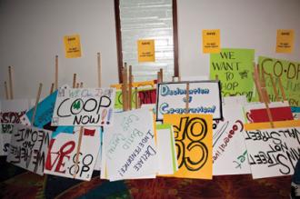 signs in a hallway